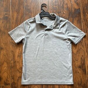Under Armour boys Gray Polo Shirt